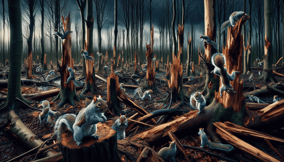 The Cost of Grey Squirrel Damage to Woodland in England and Wales: A Threat to Forests and the Bird Population